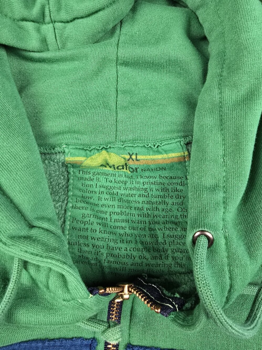 Aviator Nation 5 Stripe Green Sweatshirt XL - Picture 5 of 12